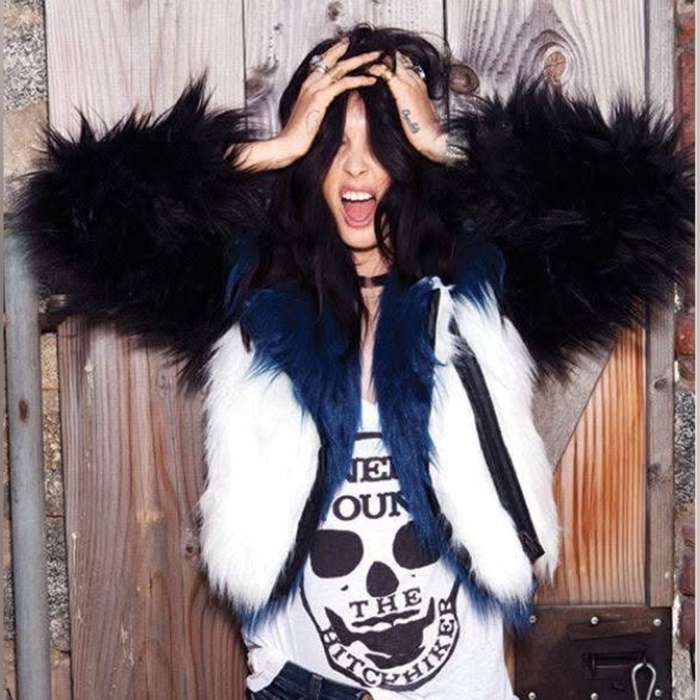 Chaser Faux Fur Jacket Moto
Motorcycle Rockstar Color-Blocked 🔥 Amazing!